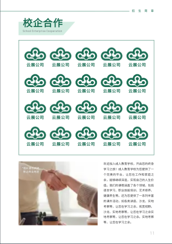 成人继续教育大学招生简章模板 - 第11页