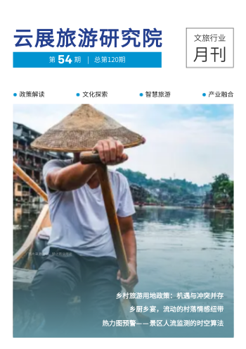 文化旅游行业文旅产业月刊制作 - 封面预览