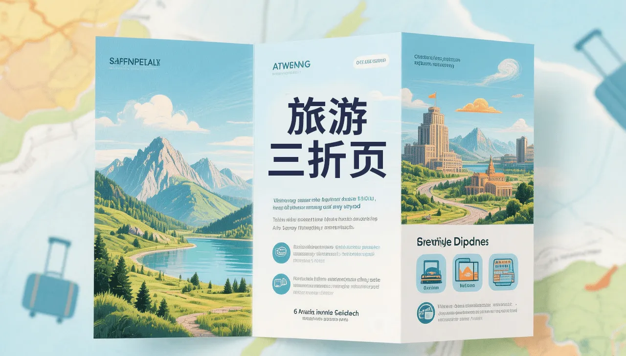 旅游三折页封面
