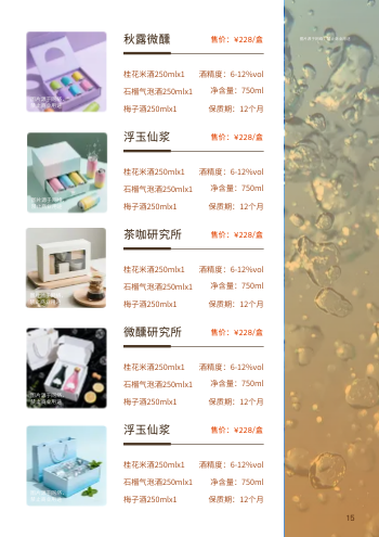 国潮中秋零食礼包价目表手册设计 - 第15页