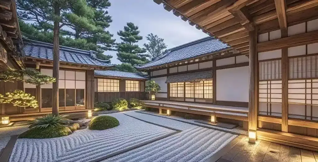 木质庭院图