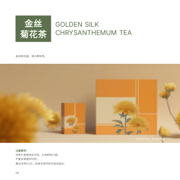 伴手礼花茶礼盒方版产品手册模板 - 第8页