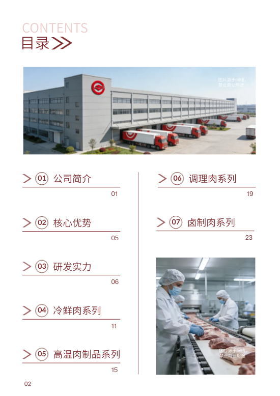 鲜肉加工肉制品产品目录册制作 - 第2页