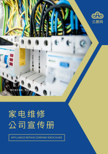 维修电器家电服务公司画册模板