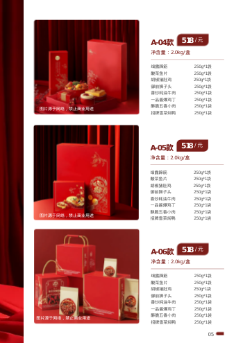 高端年夜饭礼盒产品画册模板 - 第5页