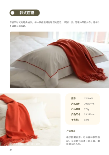 冬季新款披肩围巾产品画册模板 - 第8页