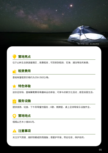 特色露营营地推荐旅游指南制作 - 第5页