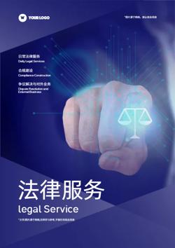 律所法律服务案件代理宣传画册