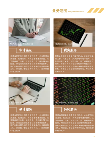 财务咨询财税企业画册模板 - 第5页