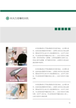 恒温吹风筒电吹风产品画册制作 - 第11页