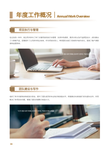 鎏金年度工作计划汇报手册模板 - 第4页