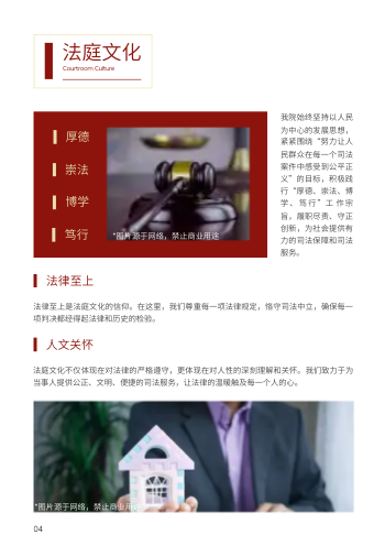 司法机构法院单位企业画册制作 - 第4页