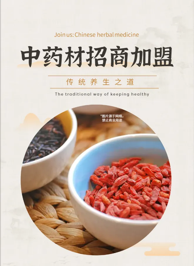 中药材招商加盟手册模板