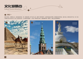 国外旅游景点攻略横版画册制作 - 第6页