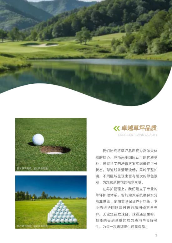 高尔夫度假中心度假村画册制作 - 第3页