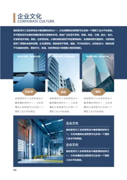 工业钢材钢板企业宣传册设计 - 第4页