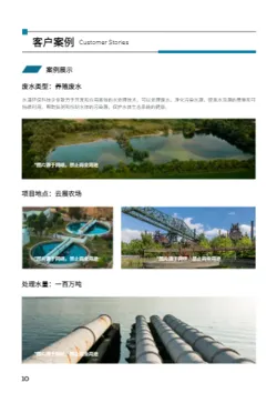 污水处理河道治理公司画册模板 - 第10页
