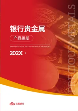 银行黄金金店金条产品画册制作 - 封面预览