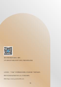 皮肤护理美容院招商宣传册模板 - 封底预览