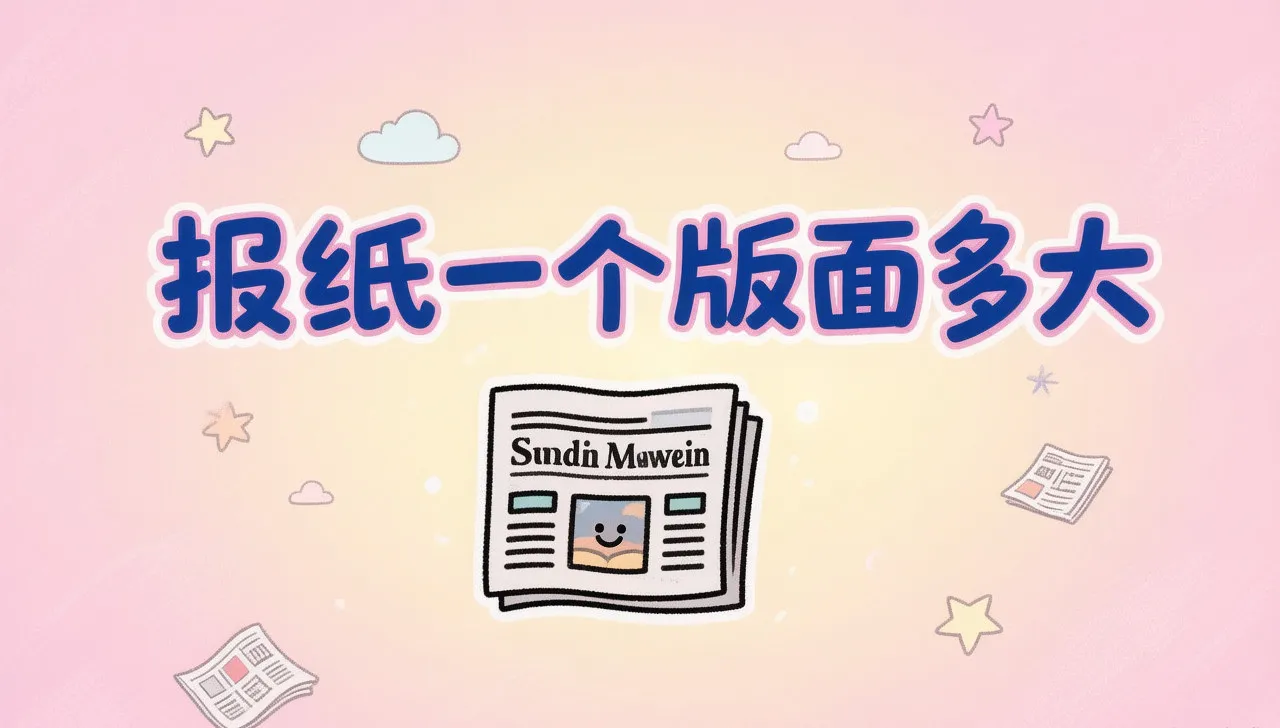 报纸版面尺寸编排封面图