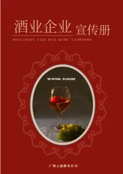 红色酒业白酒洋酒企业宣传册