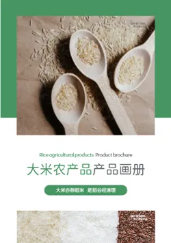 粮食大米农家稻香米产品画册