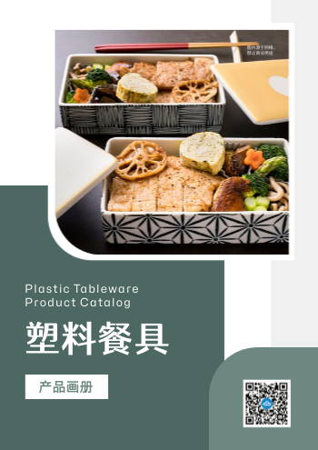 塑料餐具塑料制品产品画册制作 - 封面预览