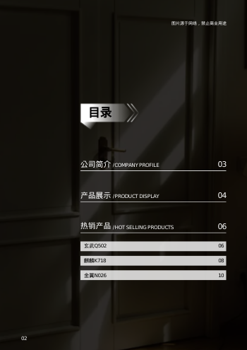 防盗门锁体门锁产品画册模板 - 第2页