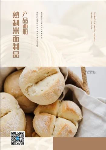 米面制品画册模板