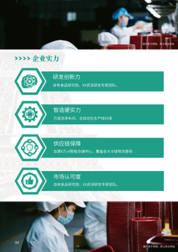 健康食品加工企业招商手册模板 - 第4页