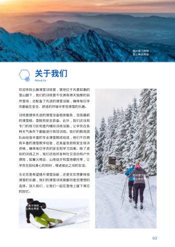 滑雪学校冰雪运动招生画册制作 - 第3页